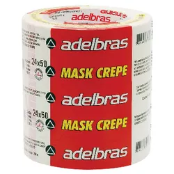 Fita Adesiva Adelbras Crepe 24MMX50M - Plaspel Comercial - Embalagens e Descartáveis