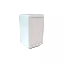 POrta Guardanapo TV Plastico Branco H11 - Plaspel Comercial - Embalagens e Descartáveis