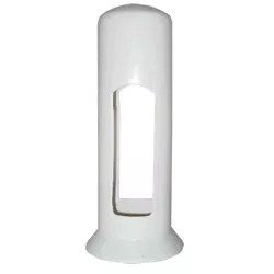 Porta Canudo Cilindro Esmaltado Branco 12 - Plaspel Comercial - Embalagens e Descartáveis