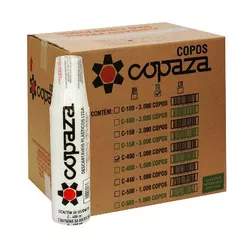 Copo Plástico Copaza Translúcido Liso 400ml c/50 u... - Plaspel Comercial - Embalagens e Descartáveis