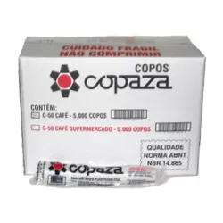 Copo Plástico Copaza Translúcido 50ml c/50x100 und... - Plaspel Comercial - Embalagens e Descartáveis