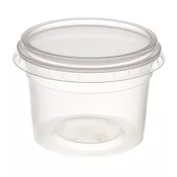 Pote Plástico PP Redondo Prafesta com Tampa 145ml ... - Plaspel Comercial - Embalagens e Descartáveis