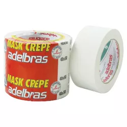 Fita Adesiva Adelbras Crepe 48MMX50M - Plaspel Comercial - Embalagens e Descartáveis