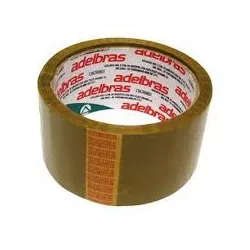 Fita Adesiva Adelbras PP Qualitape Marron 48MMX40M - Plaspel Comercial - Embalagens e Descartáveis