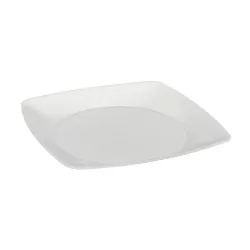 Prato Plástico Prafesta Quadrado Branco 16cm c/10 ... - Plaspel Comercial - Embalagens e Descartáveis