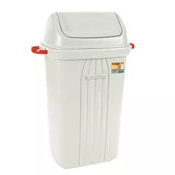 Lixeira c/ Tampa Basculante Sanremo 105L Ref. 285 - Plaspel Comercial - Embalagens e Descartáveis