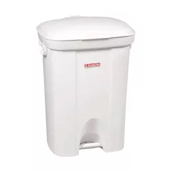 Lixeira c/ Pedal Sanremo 36L Branca Ref. 298/1 - Plaspel Comercial - Embalagens e Descartáveis