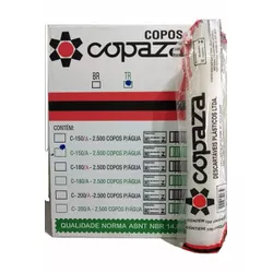 Copo Plástico Copaza Translúcido 150ml c/25x100 un... - Plaspel Comercial - Embalagens e Descartáveis