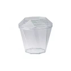 Copo Acrílico Cristal Plastilânia Diamantinho com ... - Plaspel Comercial - Embalagens e Descartáveis
