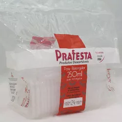 Pote Plástico PP Retangular Prafesta com Tampa 250... - Plaspel Comercial - Embalagens e Descartáveis