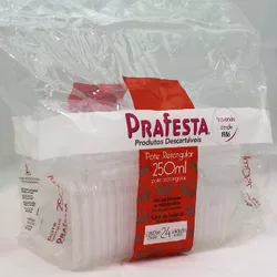 Pote Plástico PP Retangular Prafesta com Tampa 250... - Plaspel Comercial - Embalagens e Descartáveis