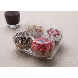 Forma Quatro Doces Galvanotek G15 C/10 UND - Plaspel Comercial - Embalagens e Descartáveis