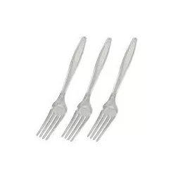 Garfo Rioplastic de Refeição Master Cristal c/25 u... - Plaspel Comercial - Embalagens e Descartáveis