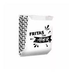Saco de Papel Barra Gordura Batata Frita Pluma C/5... - Plaspel Comercial - Embalagens e Descartáveis