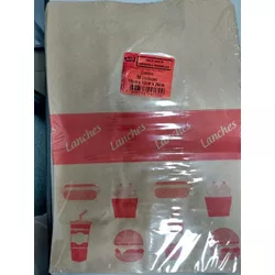 Saco de Papel SOS Pluma ABS Imp. Verm. M C/ 50 UND... - Plaspel Comercial - Embalagens e Descartáveis