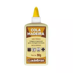 Cola Madeira Adelbras 90G - Plaspel Comercial - Embalagens e Descartáveis