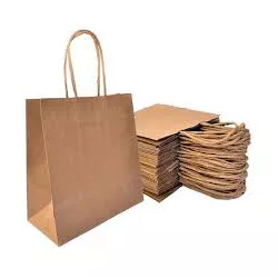 Sacola Papel Kraft Natural Zagarollo 31x12,5x39CM ... - Plaspel Comercial - Embalagens e Descartáveis