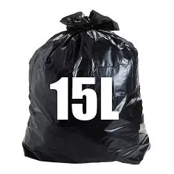 Saco Lixo Preto Reforçado 15Litro C/00 UND 39x58x0... - Plaspel Comercial - Embalagens e Descartáveis