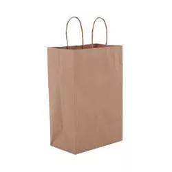 Sacola Papel Kraft Natural Zagarollo 40x13,5x31CM ... - Plaspel Comercial - Embalagens e Descartáveis