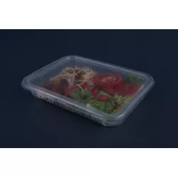 Pote Plástico PP Retangular Cristal Freezer e Micr... - Plaspel Comercial - Embalagens e Descartáveis