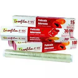 Filme PVC Lusafilm 28CMX015M - Plaspel Comercial - Embalagens e Descartáveis