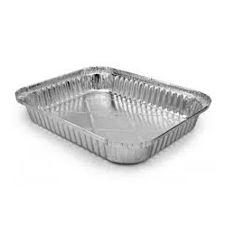 Bandeja Aluminio Mello 2000ML C/100 - Plaspel Comercial - Embalagens e Descartáveis