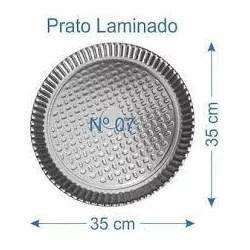 Prato de Papelão Rio Verde Laminado nro 07 c/10 un... - Plaspel Comercial - Embalagens e Descartáveis