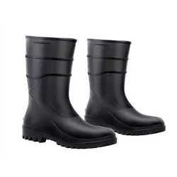Bota PVC Bracol cano médio preta nº38 - Plaspel Comercial - Embalagens e Descartáveis