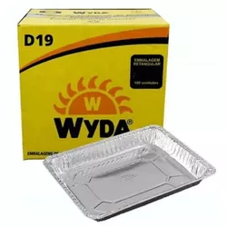 Bandeja Aluminio Wyda S/Tampa 1050ML D19 C/100 - Plaspel Comercial - Embalagens e Descartáveis