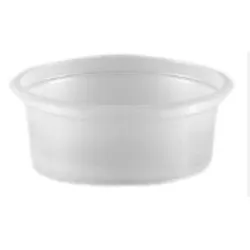 Pote Plástico Copaza Translúcido Liso 75ml c/50 un... - Plaspel Comercial - Embalagens e Descartáveis
