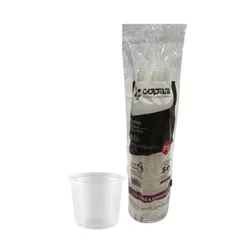 Pote Plástico Copaza Translúcido Liso 250ml c/20x5... - Plaspel Comercial - Embalagens e Descartáveis