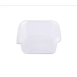 Pote Plástico PP Quadrado Prafesta com Tampa 150ml... - Plaspel Comercial - Embalagens e Descartáveis