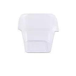 Pote Plástico PP Quadrado Prafesta com Tampa 250ml... - Plaspel Comercial - Embalagens e Descartáveis