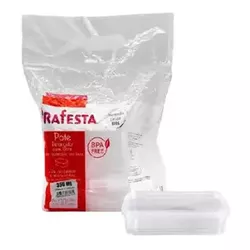 Pote Plástico PP Retangular Prafesta com Tampa e L... - Plaspel Comercial - Embalagens e Descartáveis