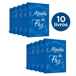 10 Livros de bolso Minutos de Paz - Presente Cristão