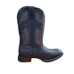 Bota Goyazes Masculina 181053 AF - avestruz preto ... - PROTEC HORSE - A LOJA DOS GRANDES CAMPEÕES