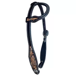 CABECADA COURO BOOTS HORSE 7890 - 01 ORELHA / BORD... - PROTEC HORSE - A LOJA DOS GRANDES CAMPEÕES