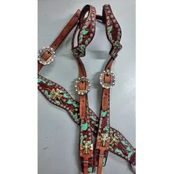 Conjunto Cabecada e Peiteira - Master Saddles 12 -... - PROTEC HORSE - A LOJA DOS GRANDES CAMPEÕES