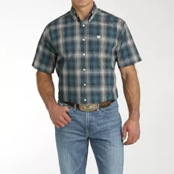 Camisa Cinch Masculina Xadrez Azul Petroleo e Bran... - PROTEC HORSE - A LOJA DOS GRANDES CAMPEÕES