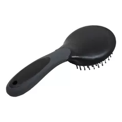 Escova Boots Horse - Redonda com Cabo - Preto/Cinz... - PROTEC HORSE - A LOJA DOS GRANDES CAMPEÕES