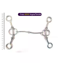 Freio branco - 80002 Argola Torcido - 15727 - PROTEC HORSE - A LOJA DOS GRANDES CAMPEÕES