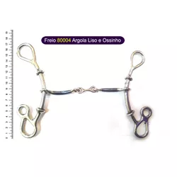 Freio branco - 80004 Argola Liso e Ossinho - 15728 - PROTEC HORSE - A LOJA DOS GRANDES CAMPEÕES