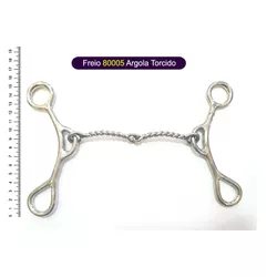 Freio branco - 80005 Argola Torcido - 15736 - PROTEC HORSE - A LOJA DOS GRANDES CAMPEÕES