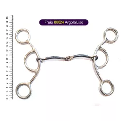 Freio branco - 80024 Argola Liso - 15748 - PROTEC HORSE - A LOJA DOS GRANDES CAMPEÕES