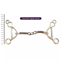 Freio branco - 80027 argola liso elo - 15750 - PROTEC HORSE - A LOJA DOS GRANDES CAMPEÕES