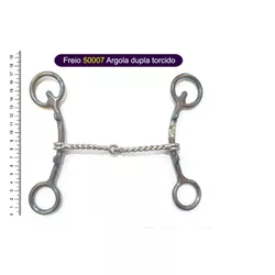 Freio preto - 50007 Argola Dupla Torcido - 15877 - PROTEC HORSE - A LOJA DOS GRANDES CAMPEÕES