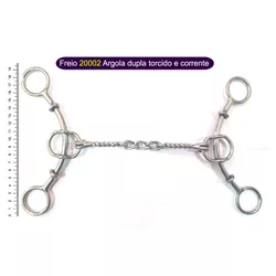 Freio Protec Horse - 20002 Argola dupla torcido - ... - PROTEC HORSE - A LOJA DOS GRANDES CAMPEÕES
