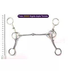 Freio Protec Horse - 20002 Argola dupla torcido - ... - PROTEC HORSE - A LOJA DOS GRANDES CAMPEÕES