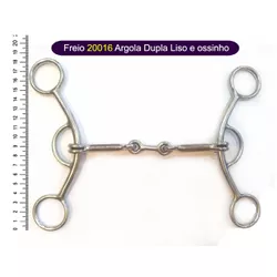 Freio Protec Horse - 20016 Argola Dupla Liso - Oss... - PROTEC HORSE - A LOJA DOS GRANDES CAMPEÕES