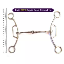 Freio Protec Horse - 20019 Argola Dupla Torcido Fi... - PROTEC HORSE - A LOJA DOS GRANDES CAMPEÕES